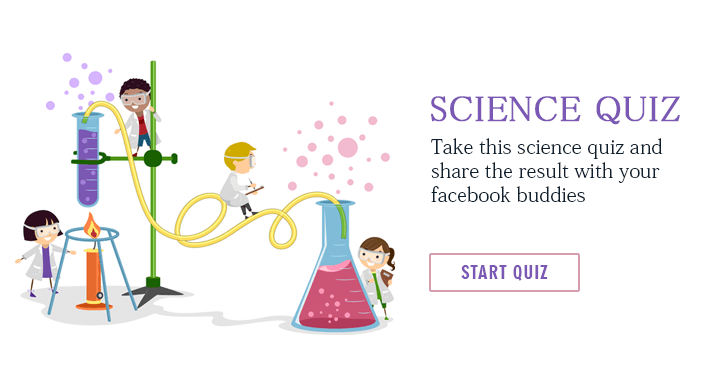 Banner for Complete this science quiz and then share your results with your Facebook friends.