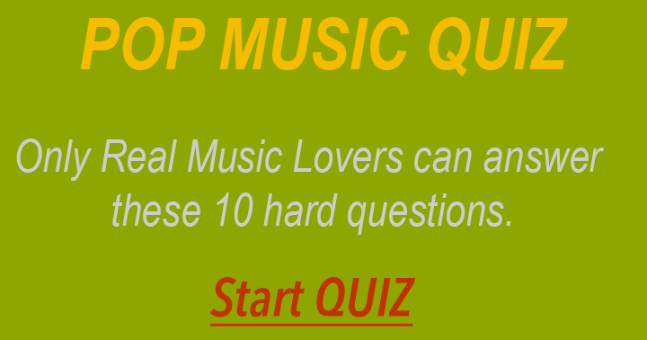 Banner for These questions can only be answered by true music enthusiasts.