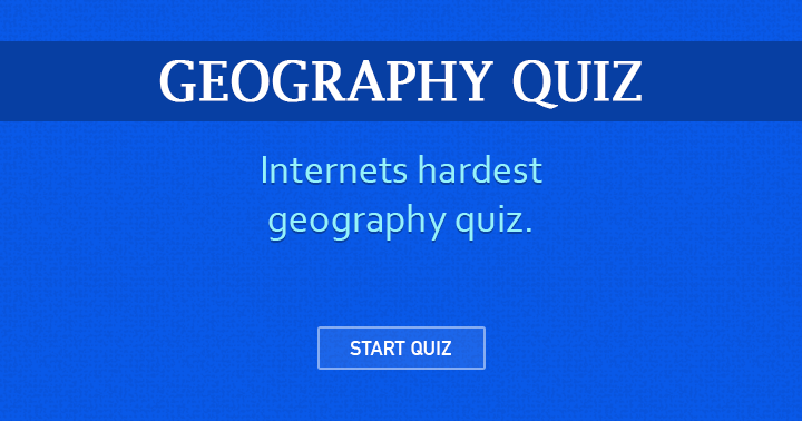 Banner for The most unbeatable geography quiz on the internet.