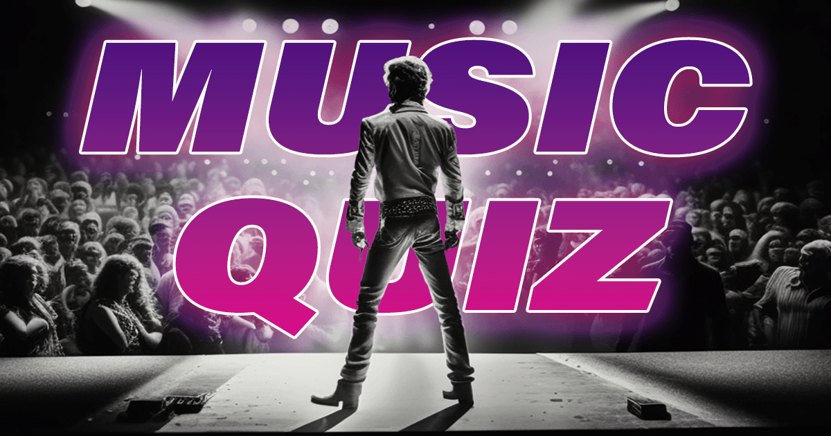 Banner for Quiz about music.