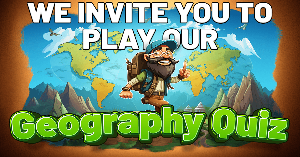 Banner for Geography quiz.