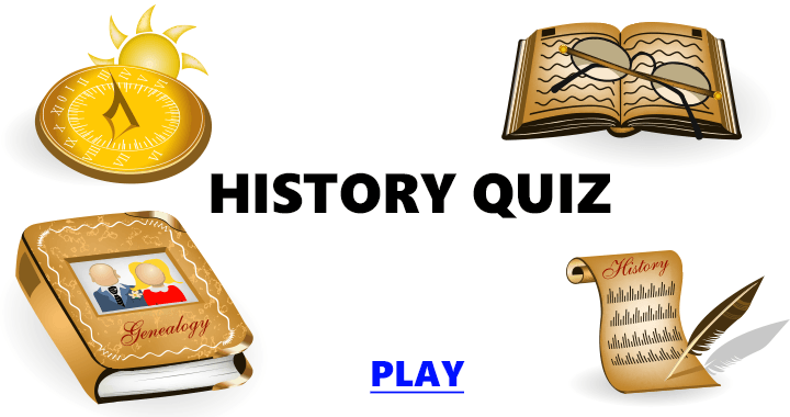 Banner for A quiz on history.
