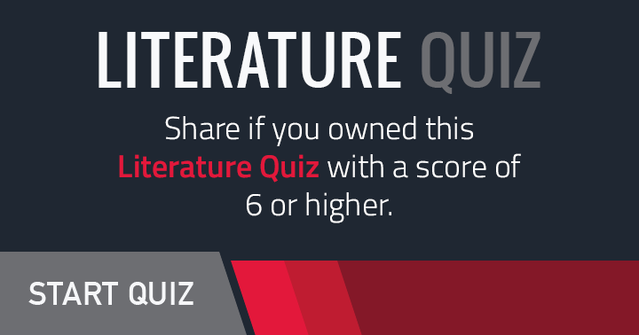 Banner for Would you be able to conquer this Literature quiz?