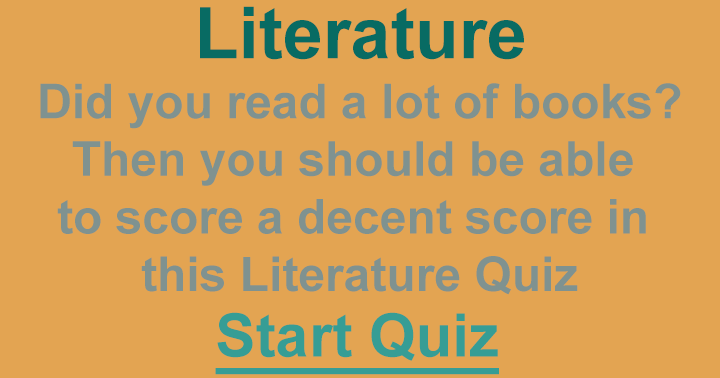 Banner for Quiz on Literature.