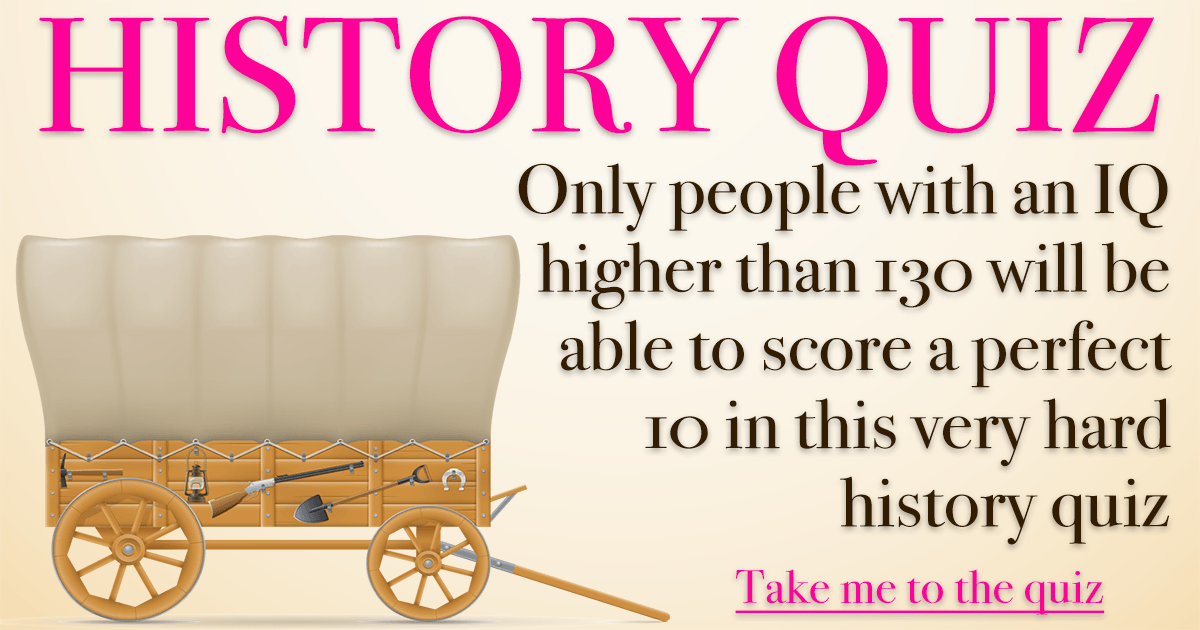 Banner for 'Results of the history quiz'