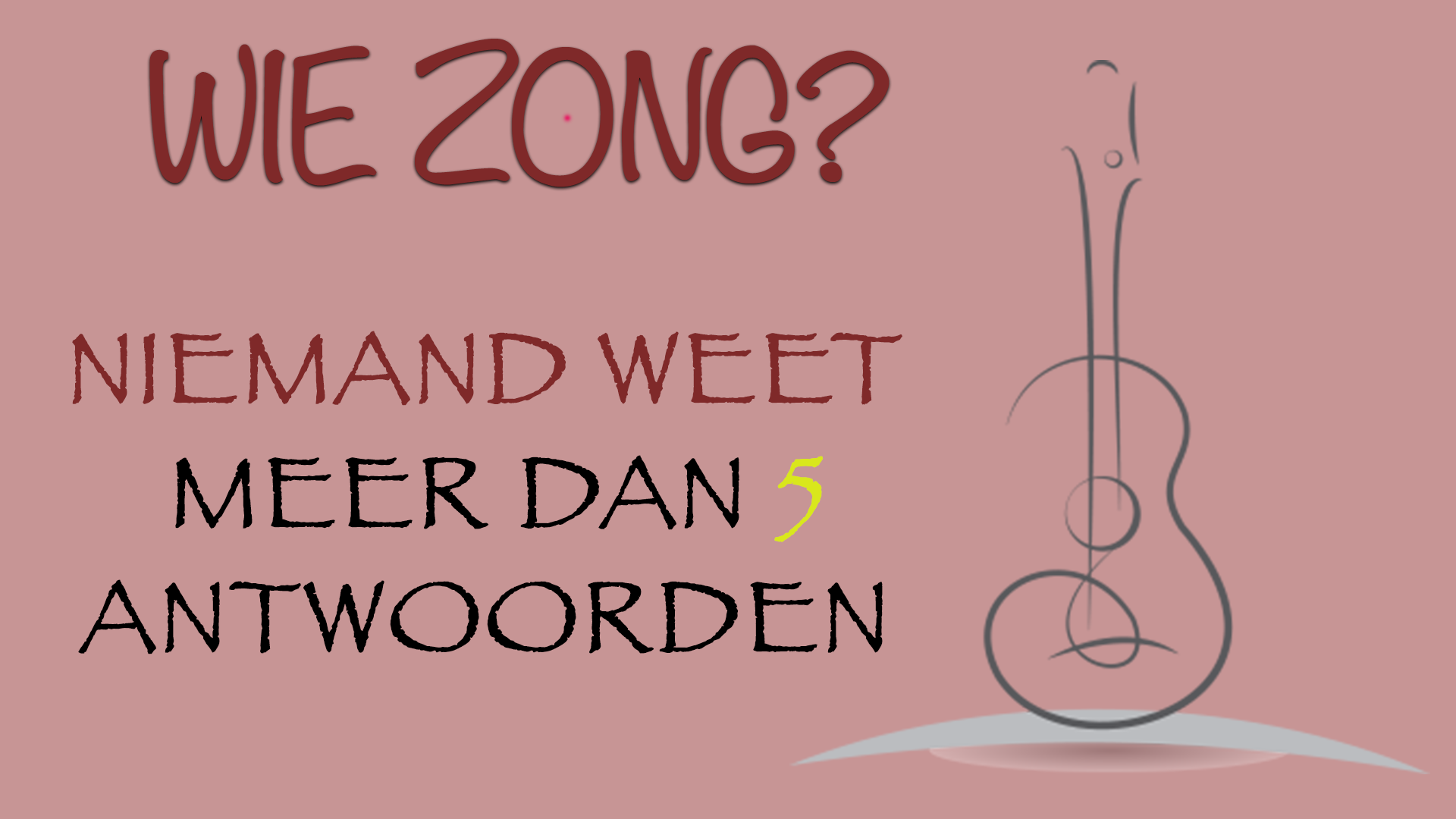 Banner for Wie zong deze liedjes?