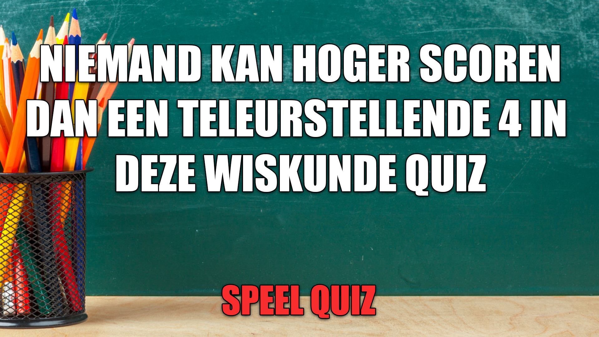 Banner for Wiskunde Quiz