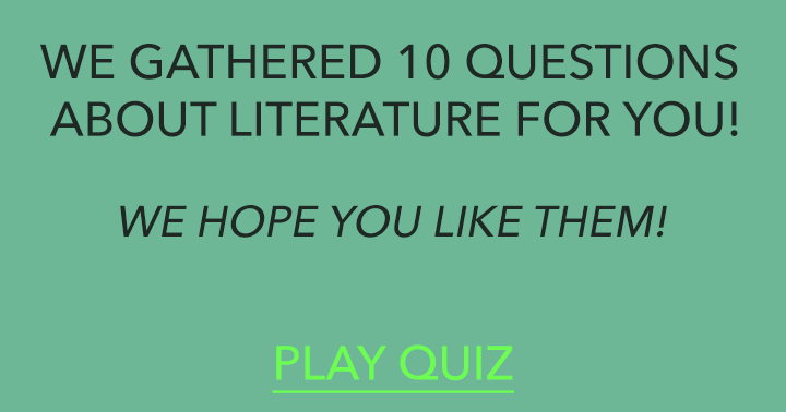 Banner for Literature Quiz