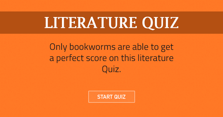 Banner for Take this Literature quiz and discover if you truly are a bona fide Bookworm!