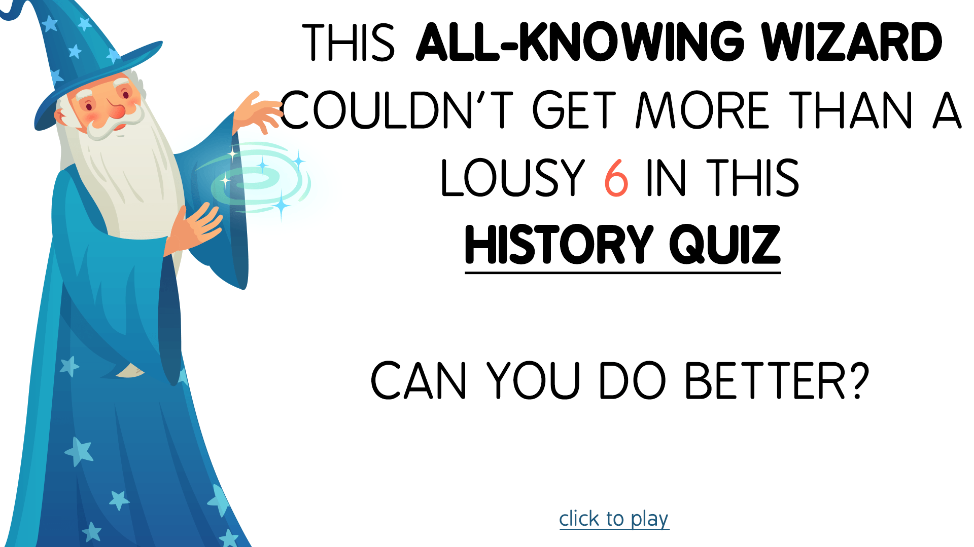 Banner for A quiz on history.
