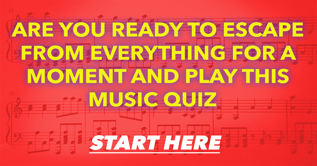 Banner for Dive into this challenging music quiz and escape from reality.