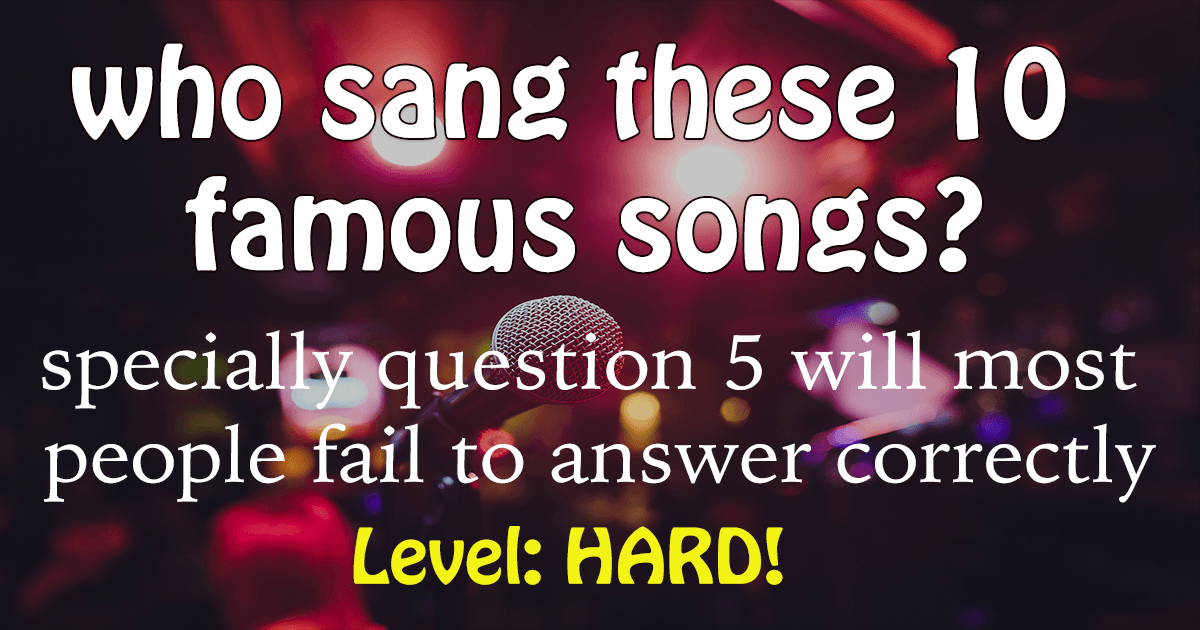 Banner for Who were the singers of these songs?