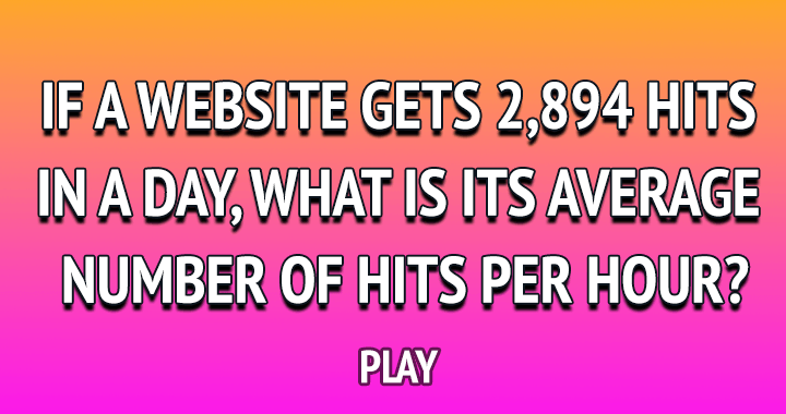 Banner for Challenging Math Quiz.