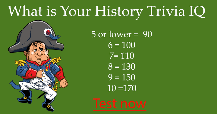 Banner for What level is your History Trivia IQ?