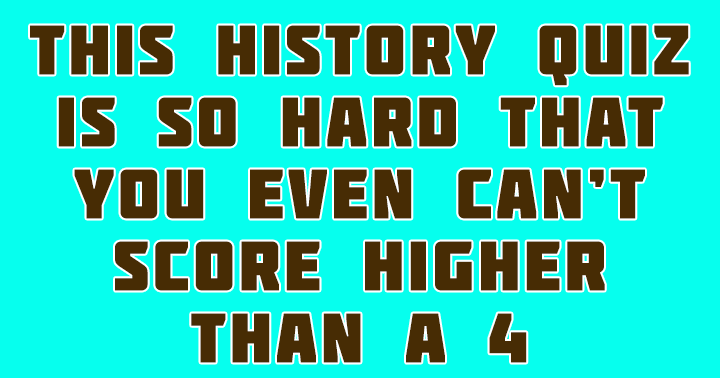 Banner for Strive for a score higher than 4!