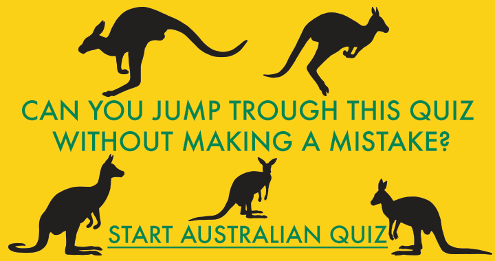 Banner for 'Australia Quiz Ahead!'