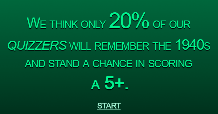 Banner for Does anyone recall the 1940s?