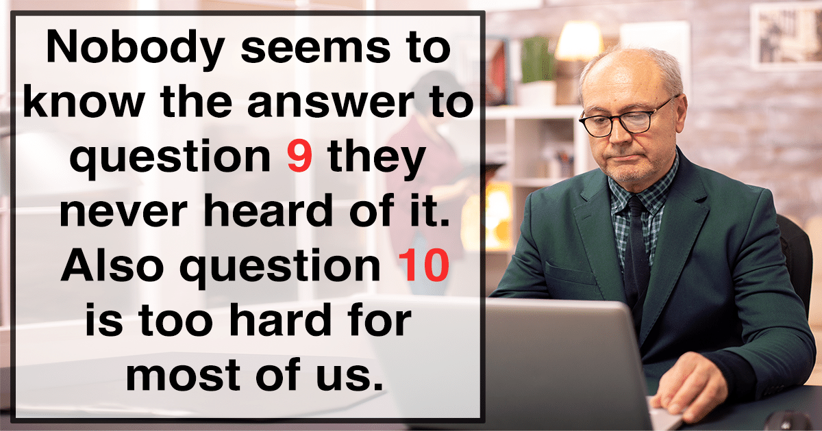 Banner for Trivia questions covering a range of topics.