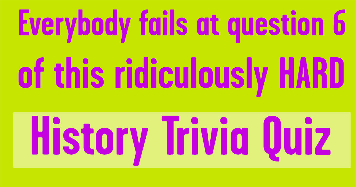 Banner for Quiz on Historical Trivia