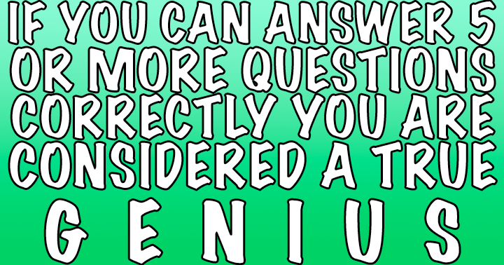 Banner for Do you consider yourself a genuine genius?