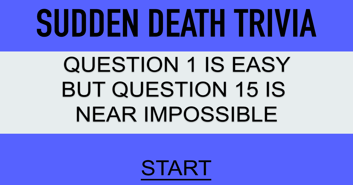 Banner for Quiz of Instant Death