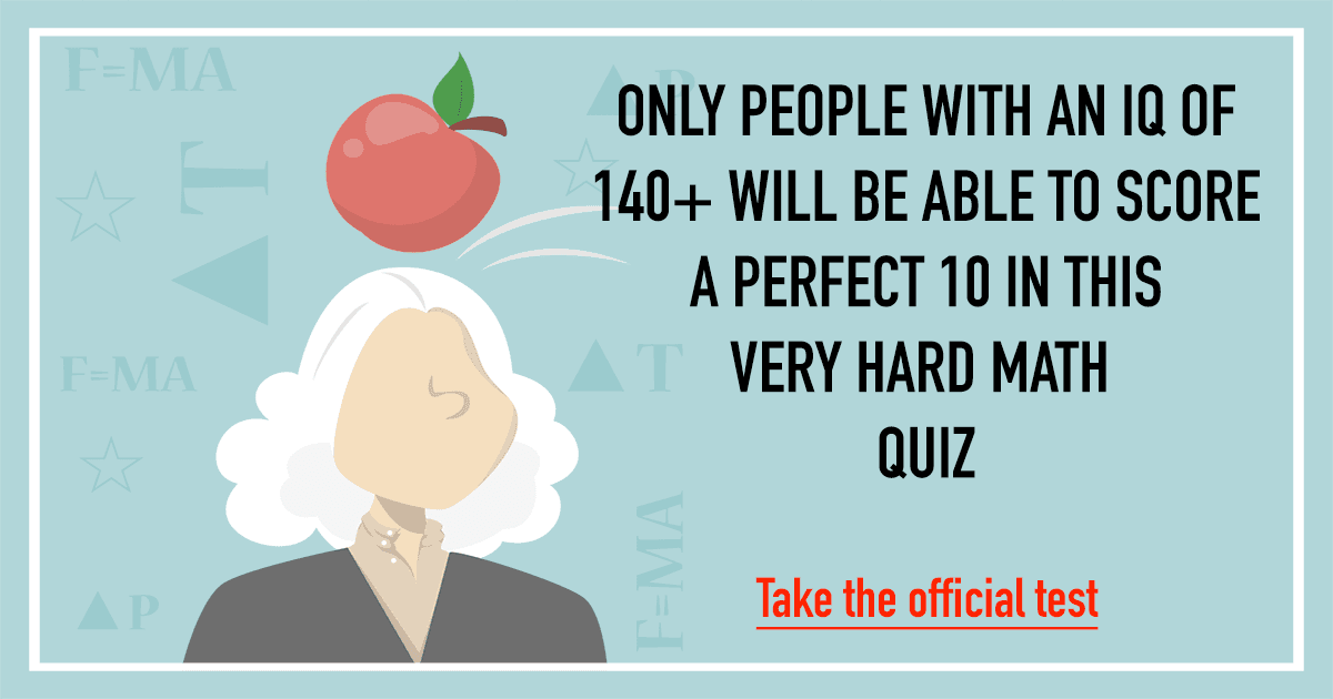 Banner for Difficult Math Quiz