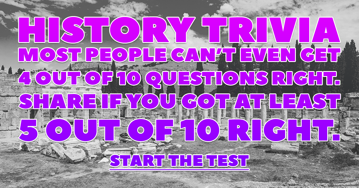 Banner for Try this History Quiz.