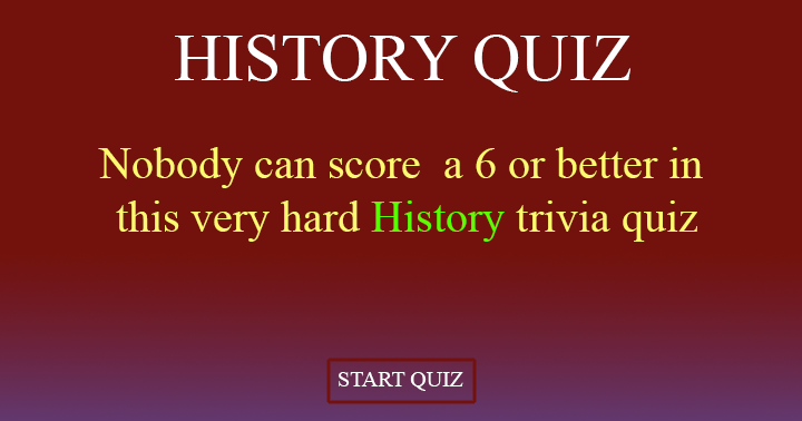 Banner for No one will score 6 or higher.