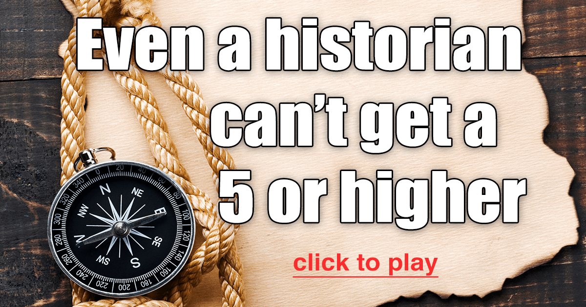 Banner for Historical events quiz.