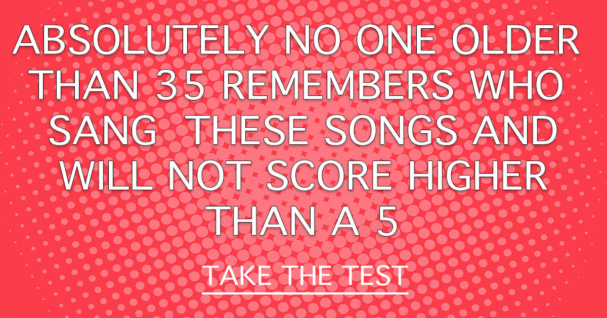 Banner for Please identify the singer of these songs.