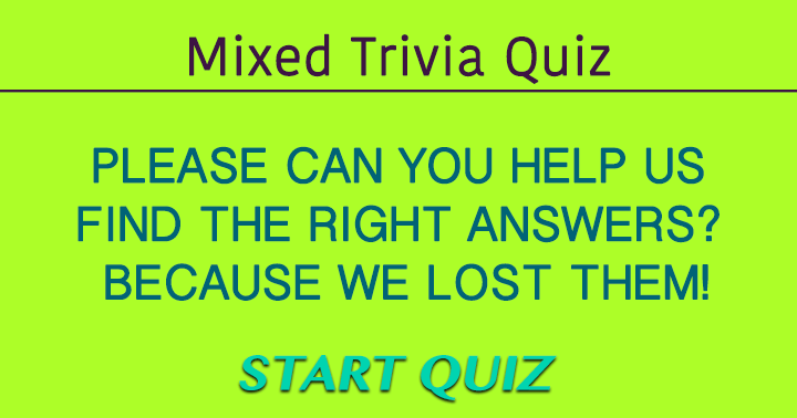 Banner for Quiz of Miscellaneous Trivia