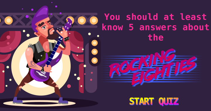 Banner for Will you excel in this eighties quiz?