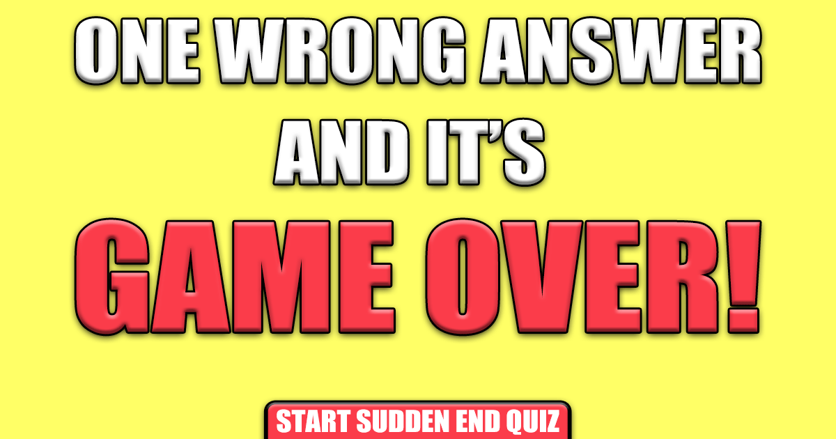 Banner for The end is near.