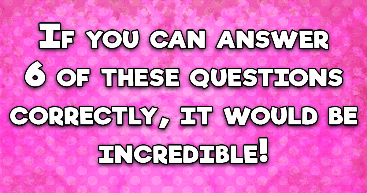 Banner for Trivia quiz with a range of diverse questions.