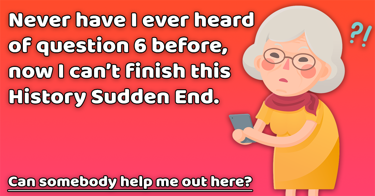 Banner for Sudden History Quiz