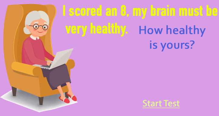 Banner for Do you think you can outperform this elderly lady and achieve a score of 9 or 10?