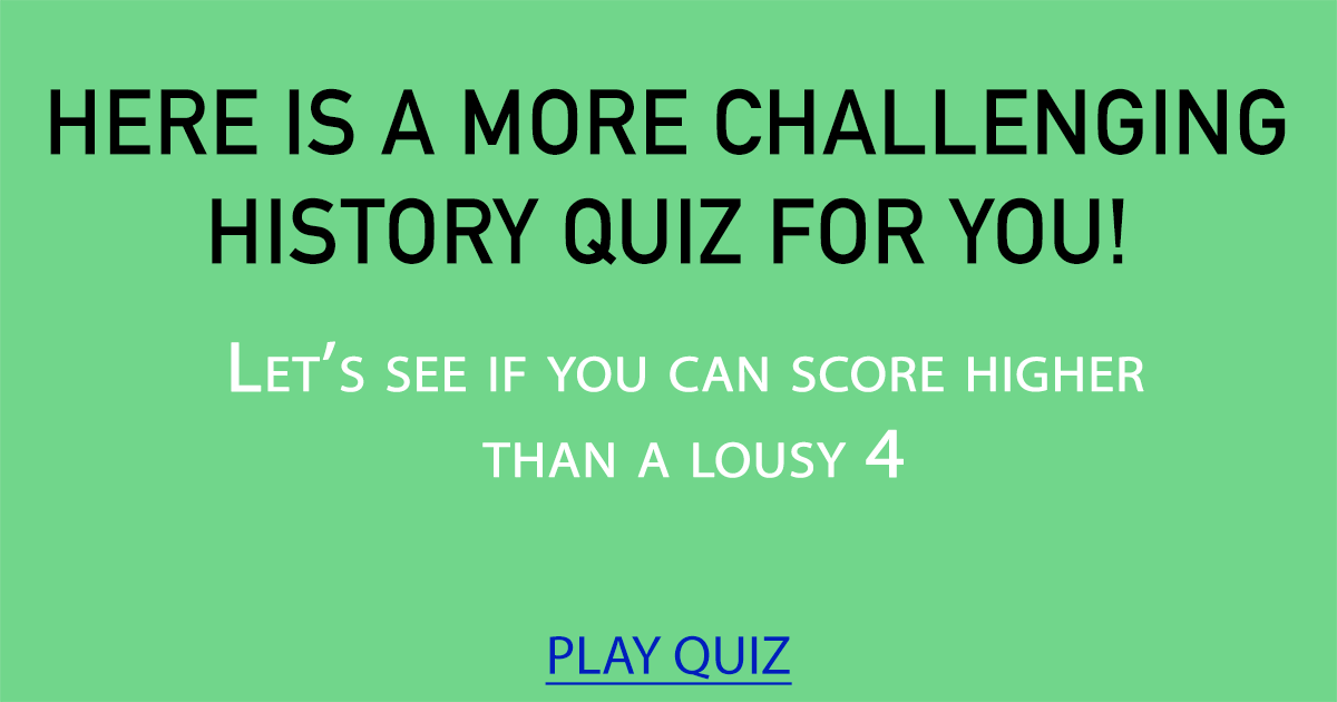 Banner for Challenging History Quiz