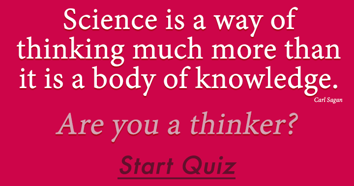 Banner for Thinking is a way of science.