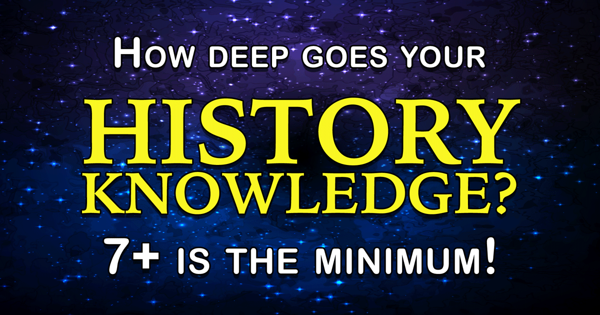 Banner for Can you tell me how much you know about history?