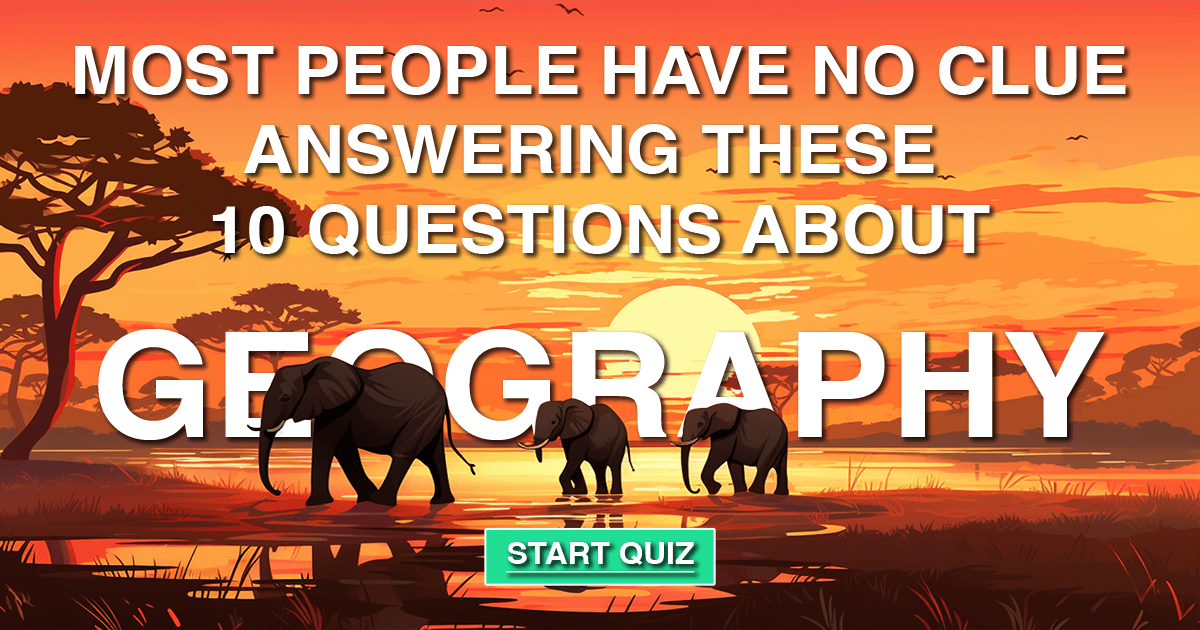 Banner for Geography Quiz with 10 Questions