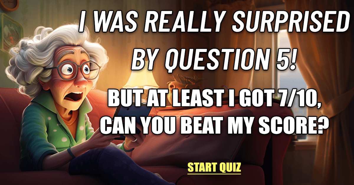 Banner for Mixed trivia questions quiz.