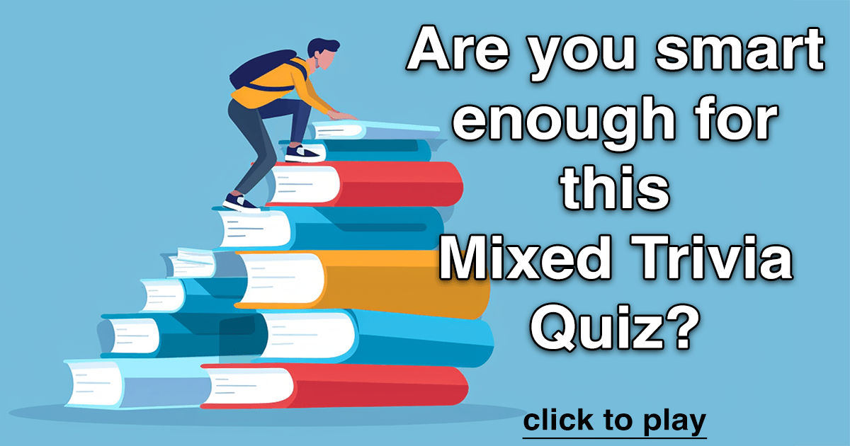 Banner for Trivia Quiz with a Mix of Questions