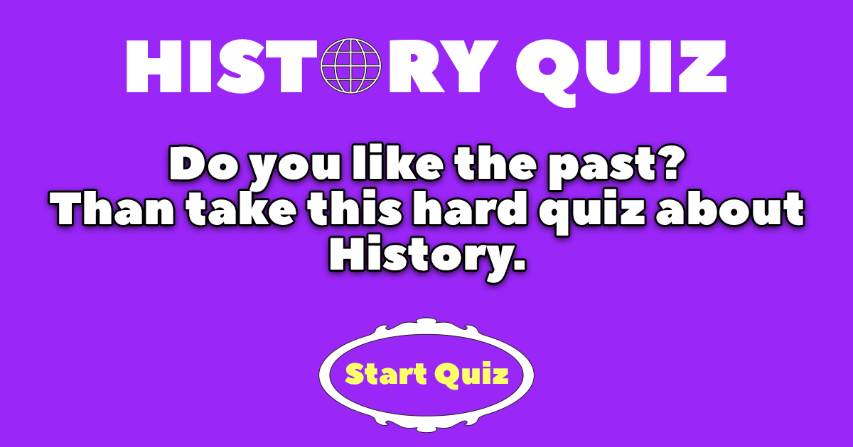Banner for Historical events quiz.