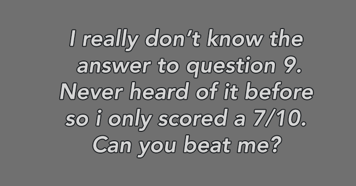 Banner for Scoring a 7 or higher qualifies you as a true genius.