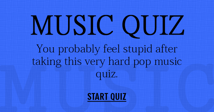 Banner for Feel free to take this challenging Pop Music quiz and remember, it's okay if you don't ace it!