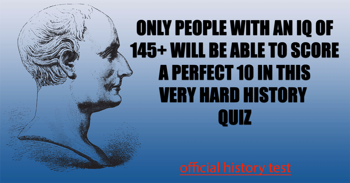 Banner for A history quiz that presents a challenge.