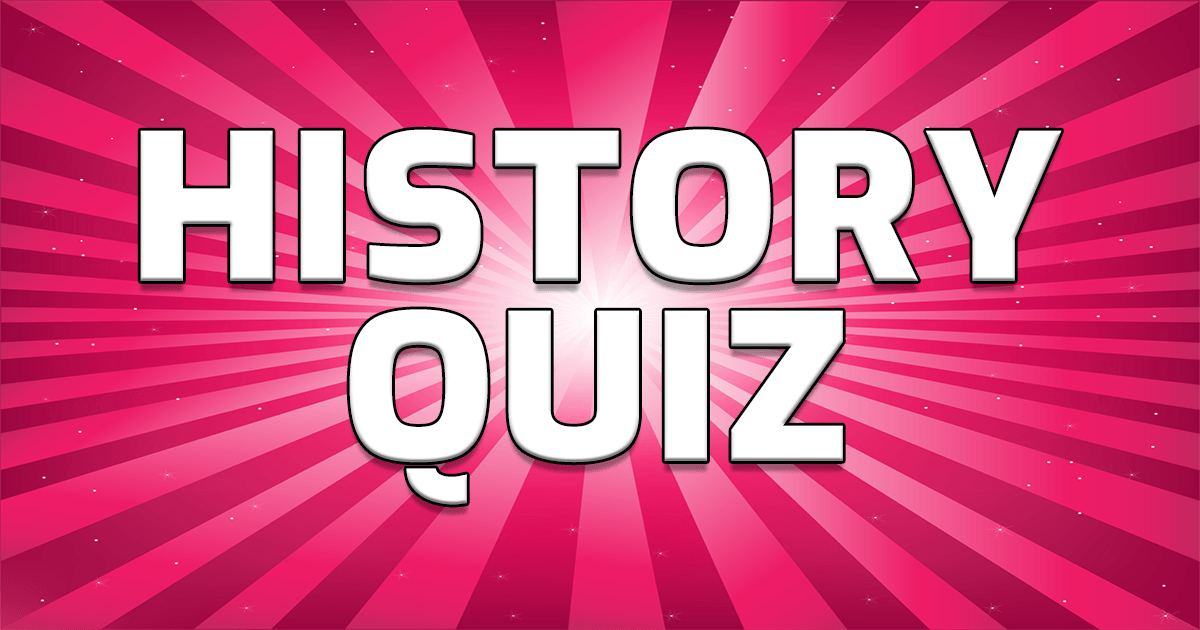Banner for Quiz on historical events.