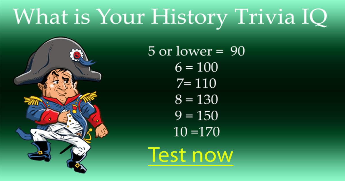 Banner for Trivia about history