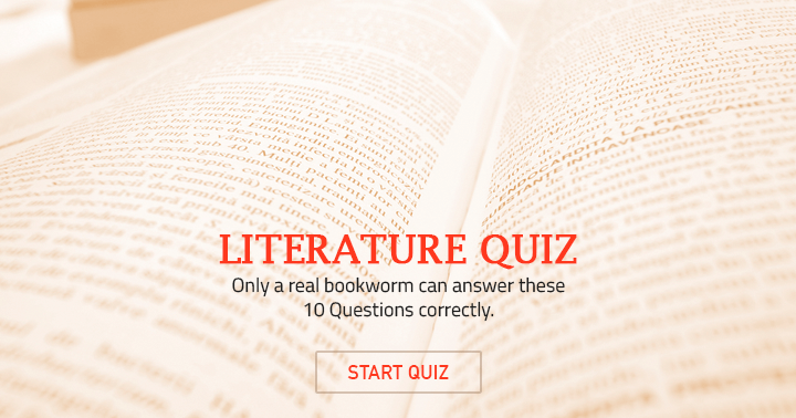 Banner for Test your bookworm status with this Literature quiz.