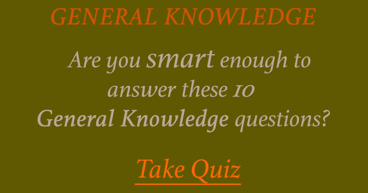 Banner for General Knowledge Quiz
